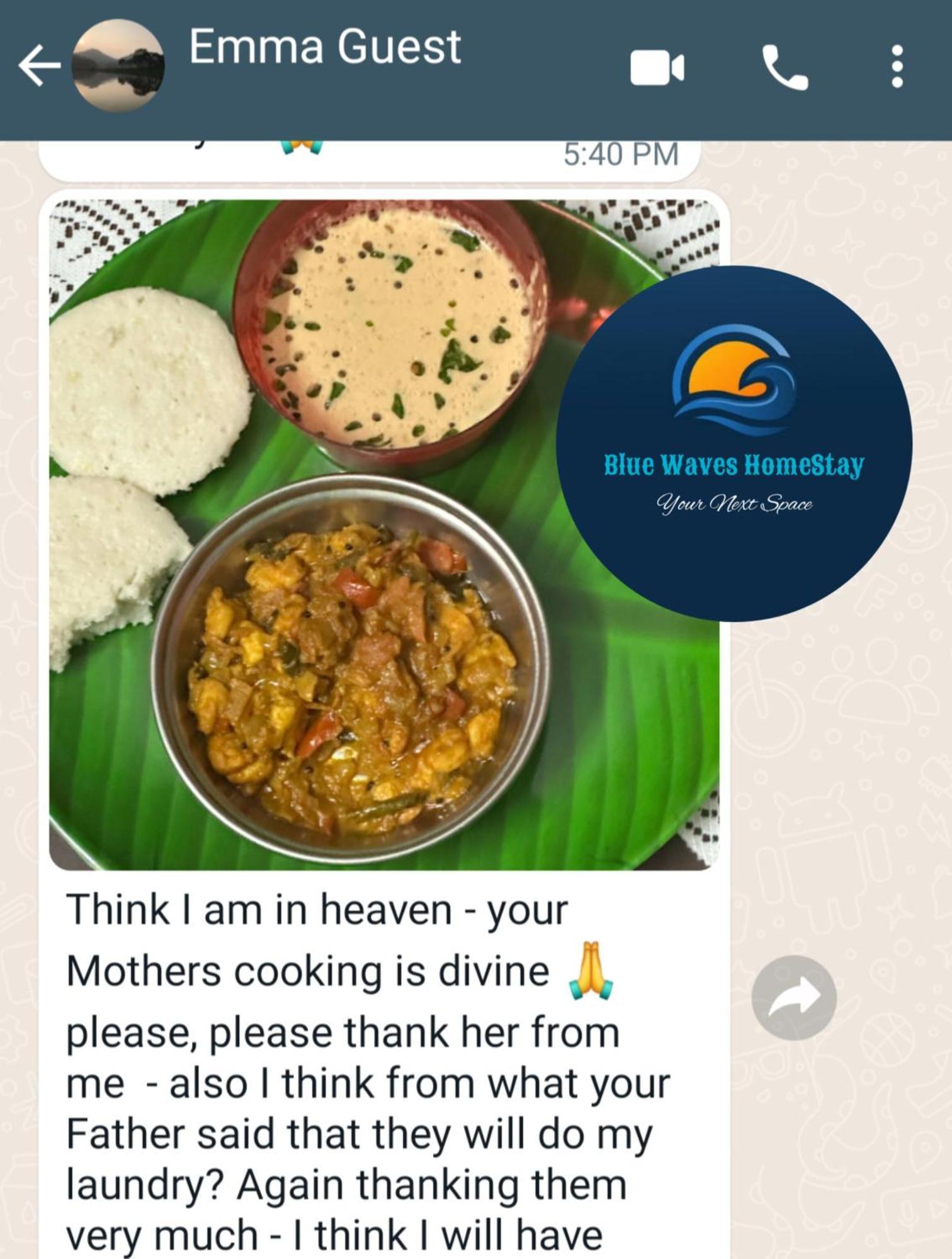 Blue Waves Homestay Puducherry Exterior foto